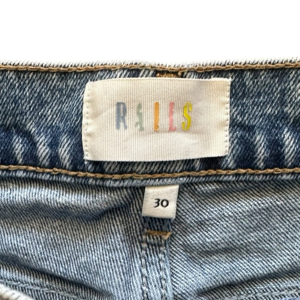 Rails Topanga High Rise Straight Button Fly Jeans Size 30 - Picture 4 of 14
